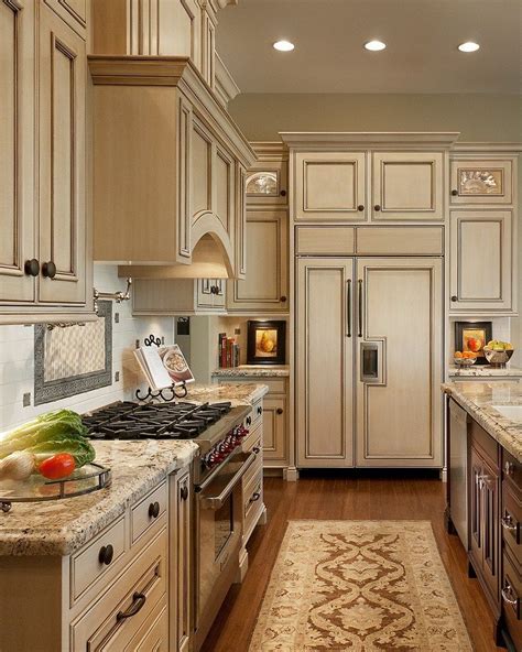 cream colored cabinets with stainless steel appliances|cream colored kitchen cabinets.